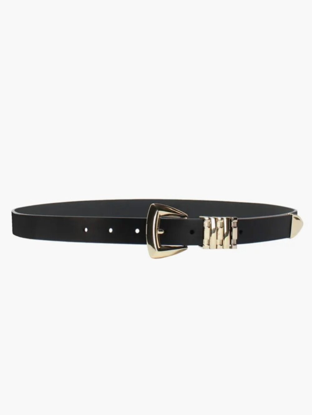Linea Pelle Multi Keeper Faux Leather Belt – Small, Black – NWT